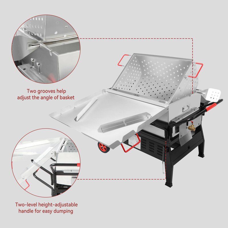 Creole Feast 150 QT Double Sack Crawfish Boiler, Outdoor